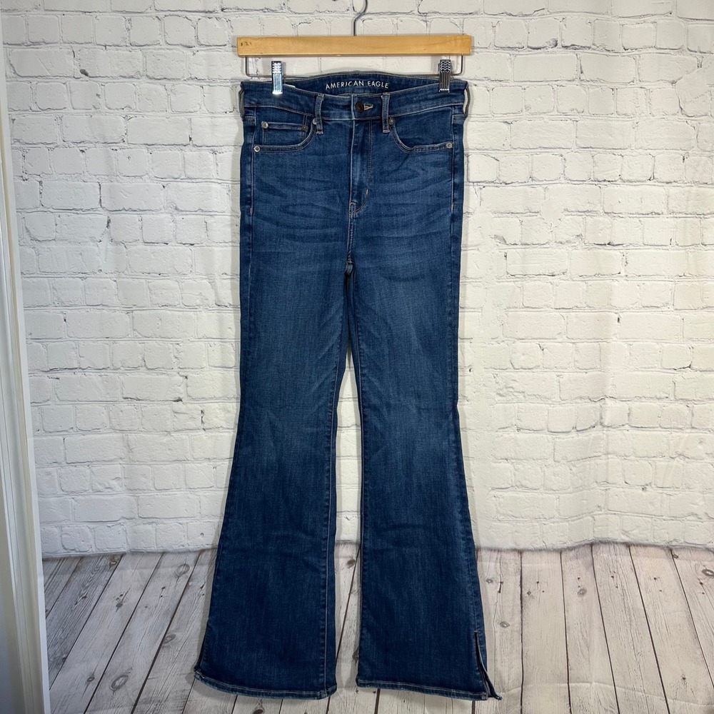 American Eagle Outfitters Dark Blue Flare Jeans